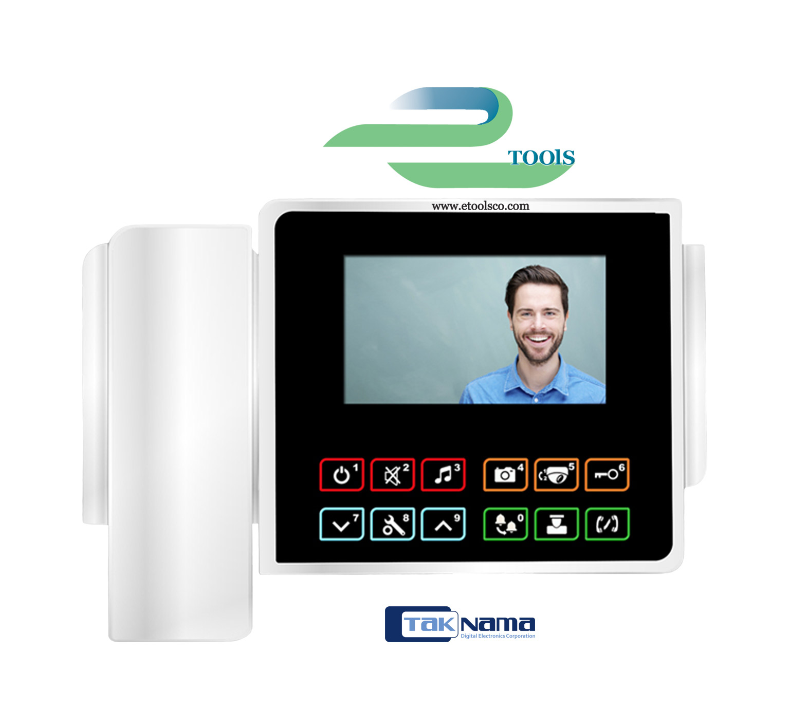 مانیتور آیفون تصویری تک نما VDP C43TM